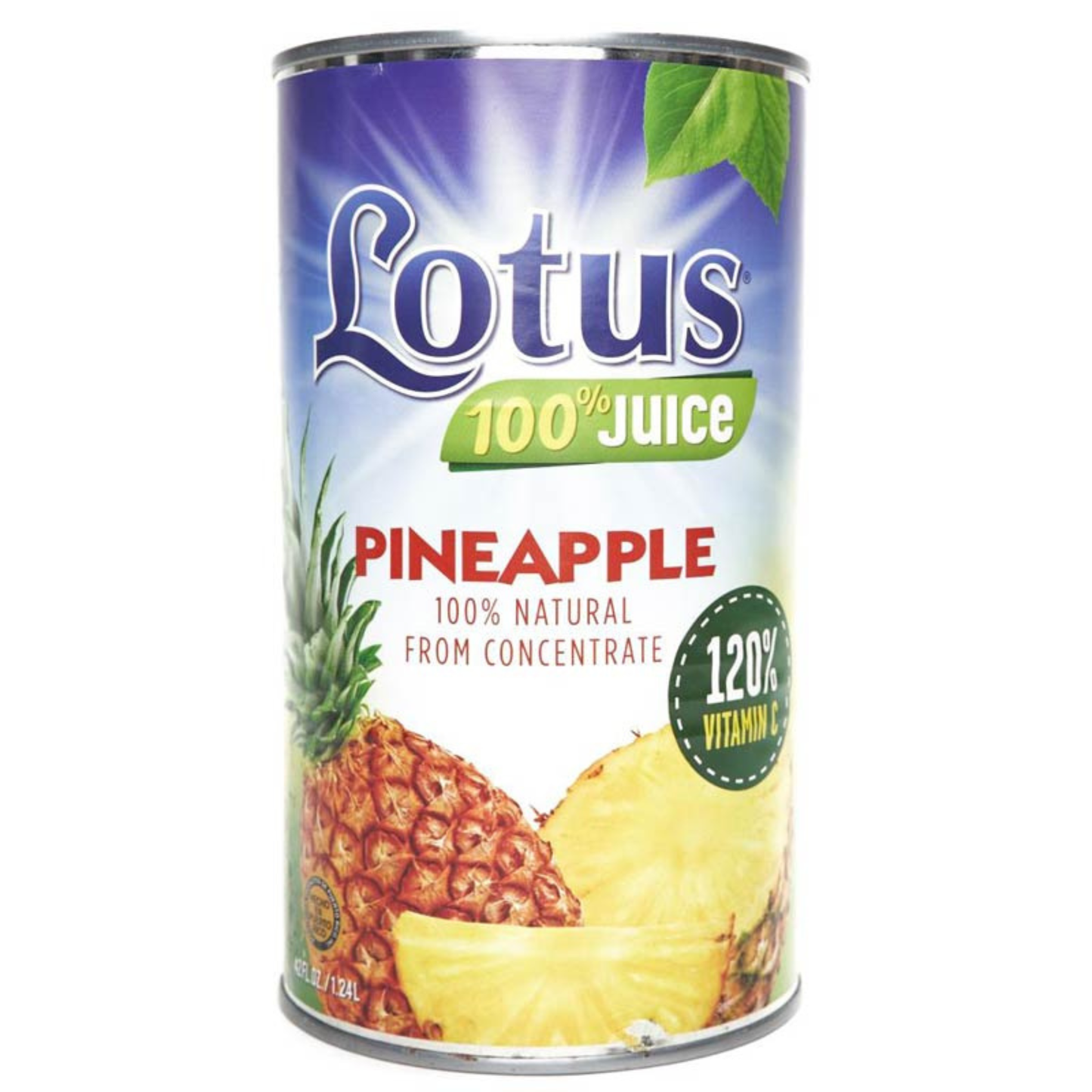 Jugo de Piña Lotus 100% Juice 42 oz 🍍 | Bebida Tropical