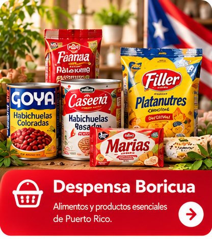 Productos de despensa boricua y alimentos de Puerto Rico