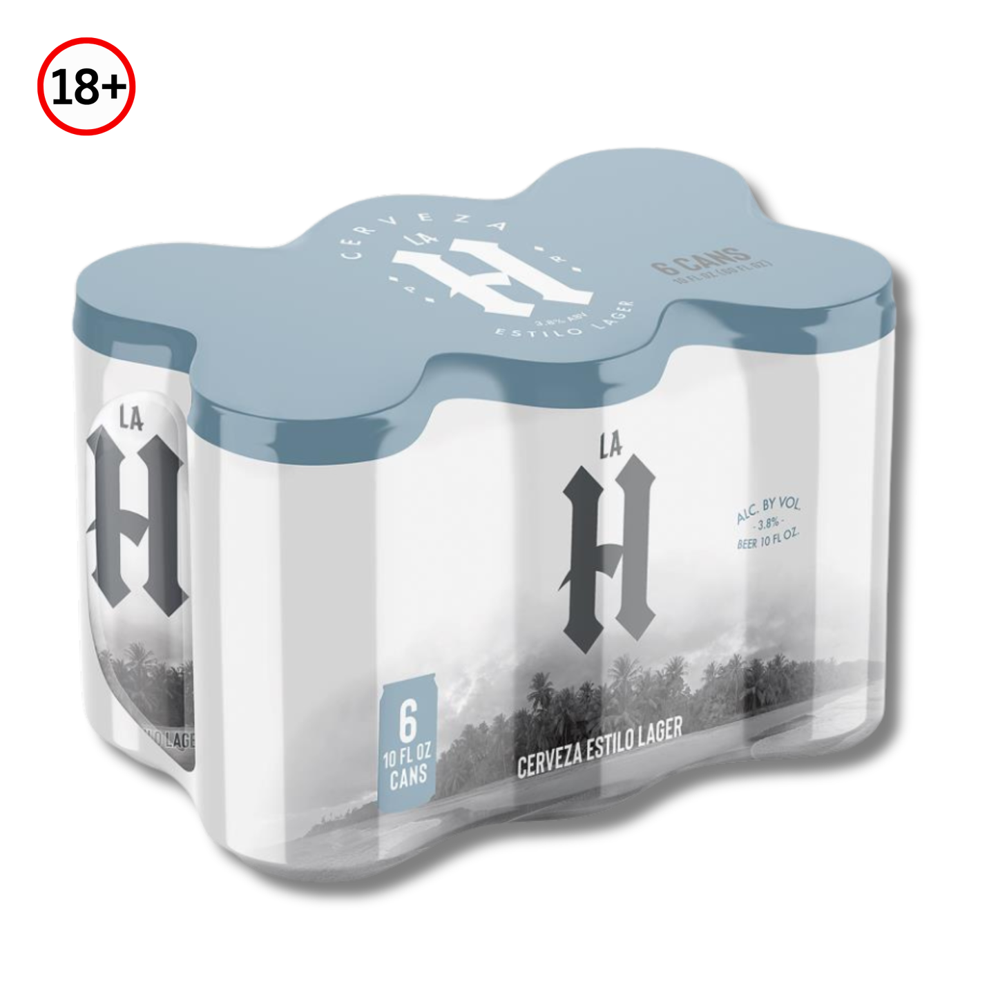 Cerveza La H Lager de Puerto Rico Pack 6 Latas (10 oz) 🍺 | Refrescante