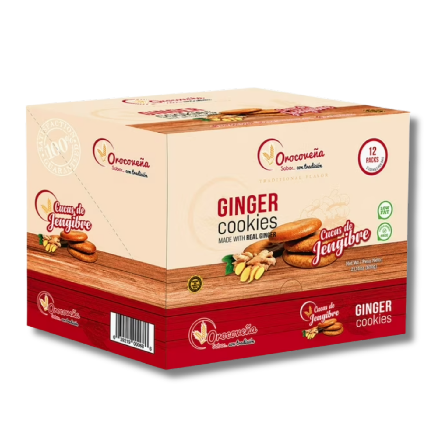 La Orocoveña Ginger Cucas Jengibre 12 Pack 🍪✨🇵🇷 | Galletas Tradicionales Boricuas de Jengibre