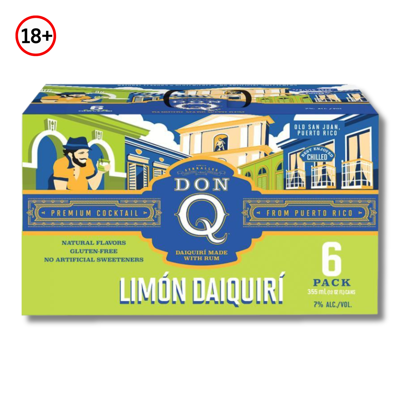 Don Q Limón Daiquirí Cocktail Pack 6 Latas (12 oz) 🍋 | Bebida Boricua