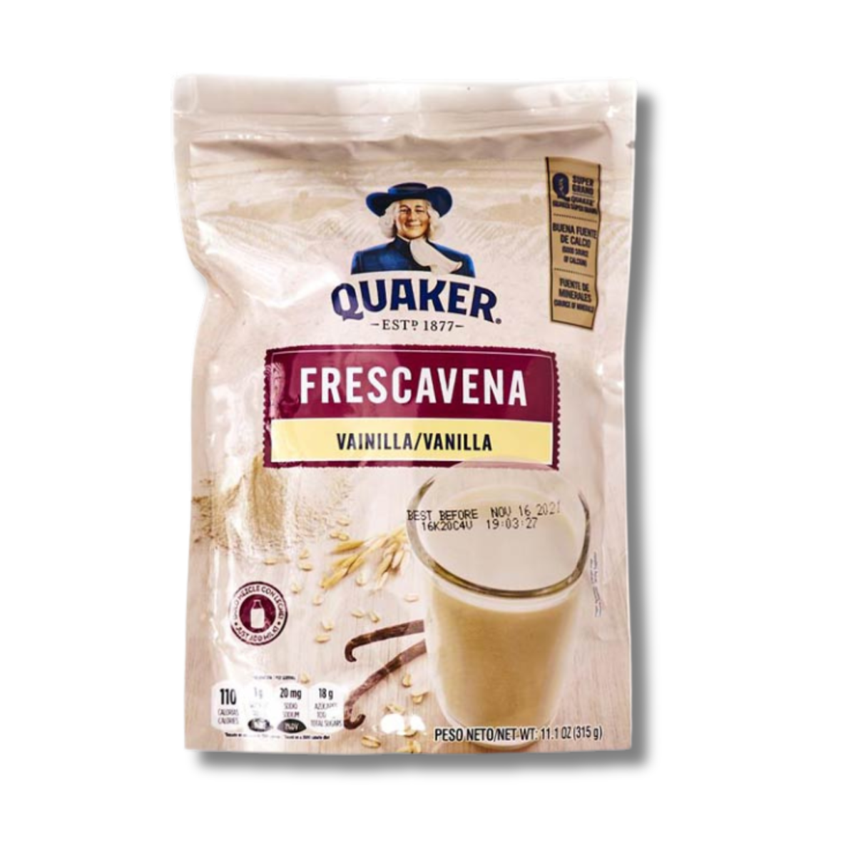 Quaker Frescavena Vainilla 11.1 oz 🥣 | Bebida de Avena Sabor Vainilla