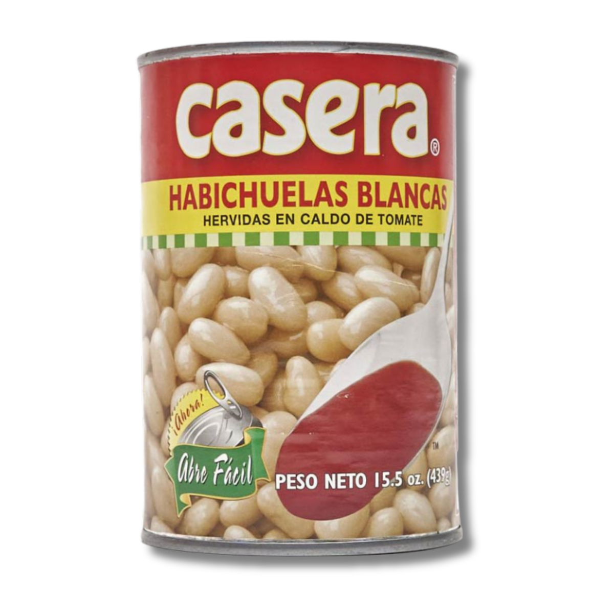 Casera Habichuelas Blancas en Caldo de Tomate 15.5 oz