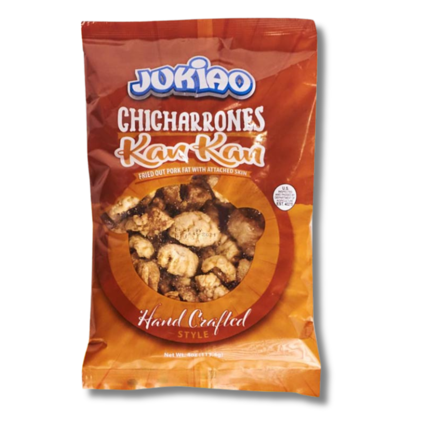 Jukiao Chicharrones Kan Kan 4.0 oz 🐷🔥 | Chicharrones Crujientes Estilo Boricua