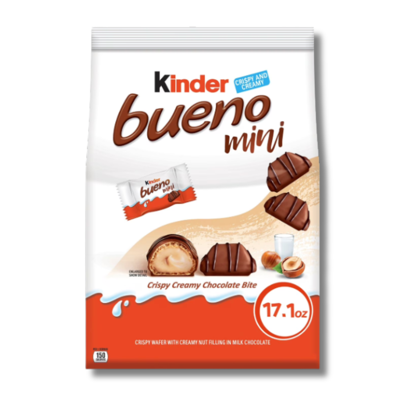 Kinder Bueno Mini 17.1 oz 🍫🌰✨ | Chocolates Mini con Wafer Crujiente y Avellana