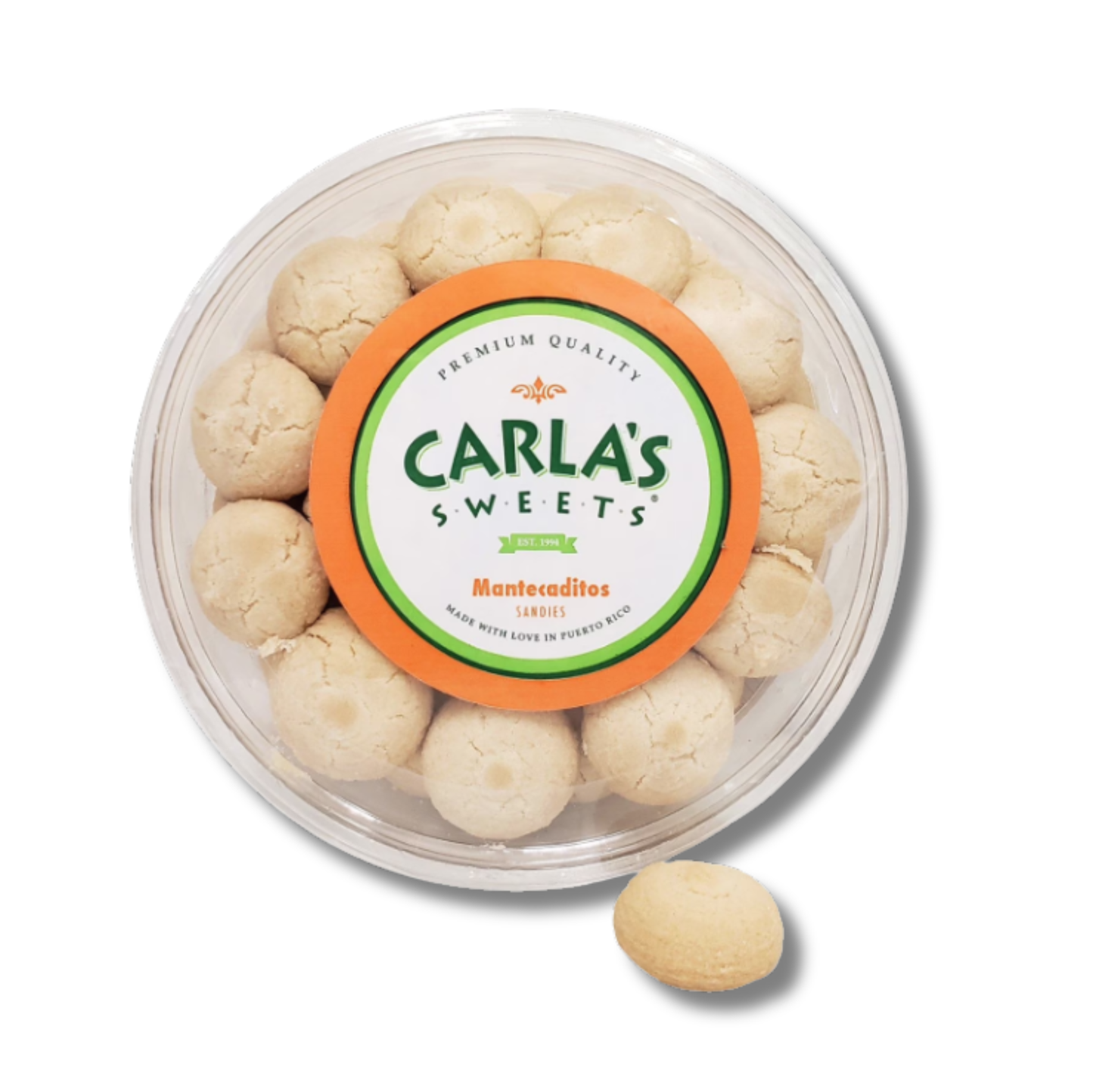 Carla’s Sweets Mantecaditos Sandies 35 oz 🍪🇵🇷✨ | Galletas de Mantequilla Tipo Shortbread Boricuas
