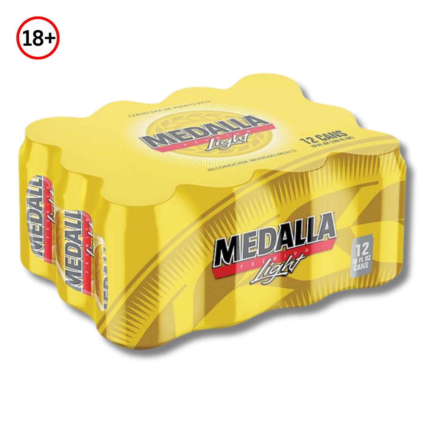 Cerveza Medalla Light de Puerto Rico Pack 12 Latas (10 oz) 🍺