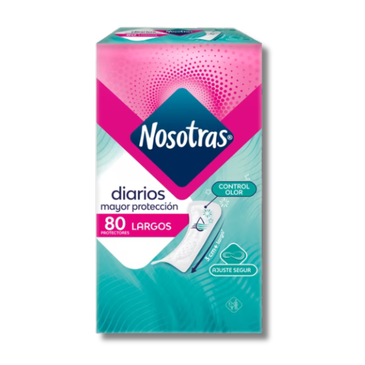 Nosotras Long Pantiliners Mega Pack 160 ct | Protectores Diarios Largos para Mujer