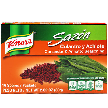 Caja Knorr Sazón con Culantro y Achiote 16 sobres