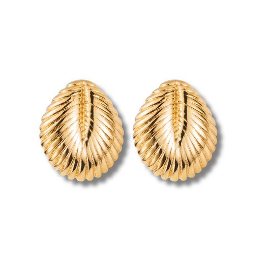 006 Aretes Ocean Roosmy Gold Plated 🌊✨ | Pendientes Dorados con Rhinestones y Acero Inoxidable