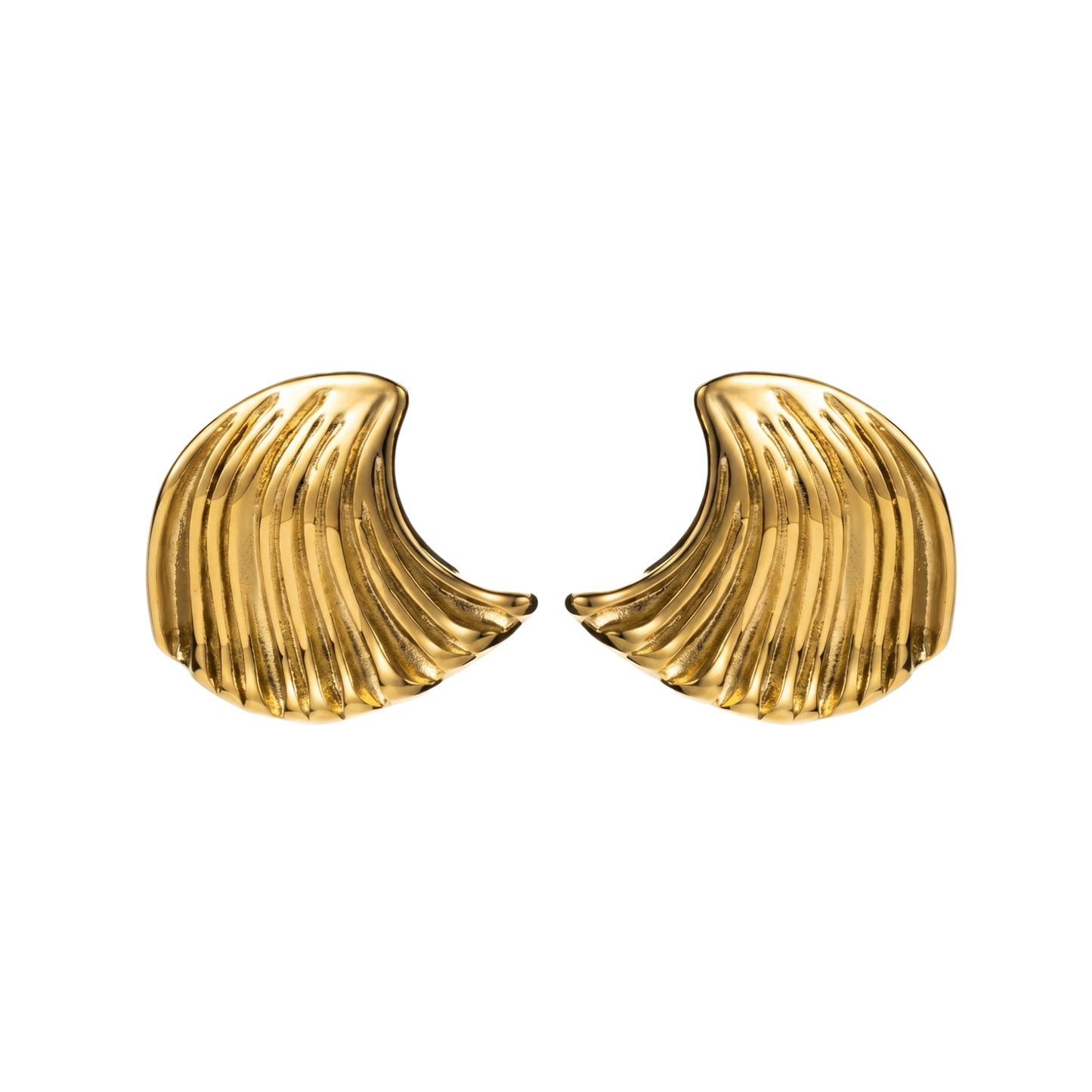 004 Aretes Ocean Roosmy Gold Plated 🌊✨ | Pendientes Dorados con Rhinestones Elegantes