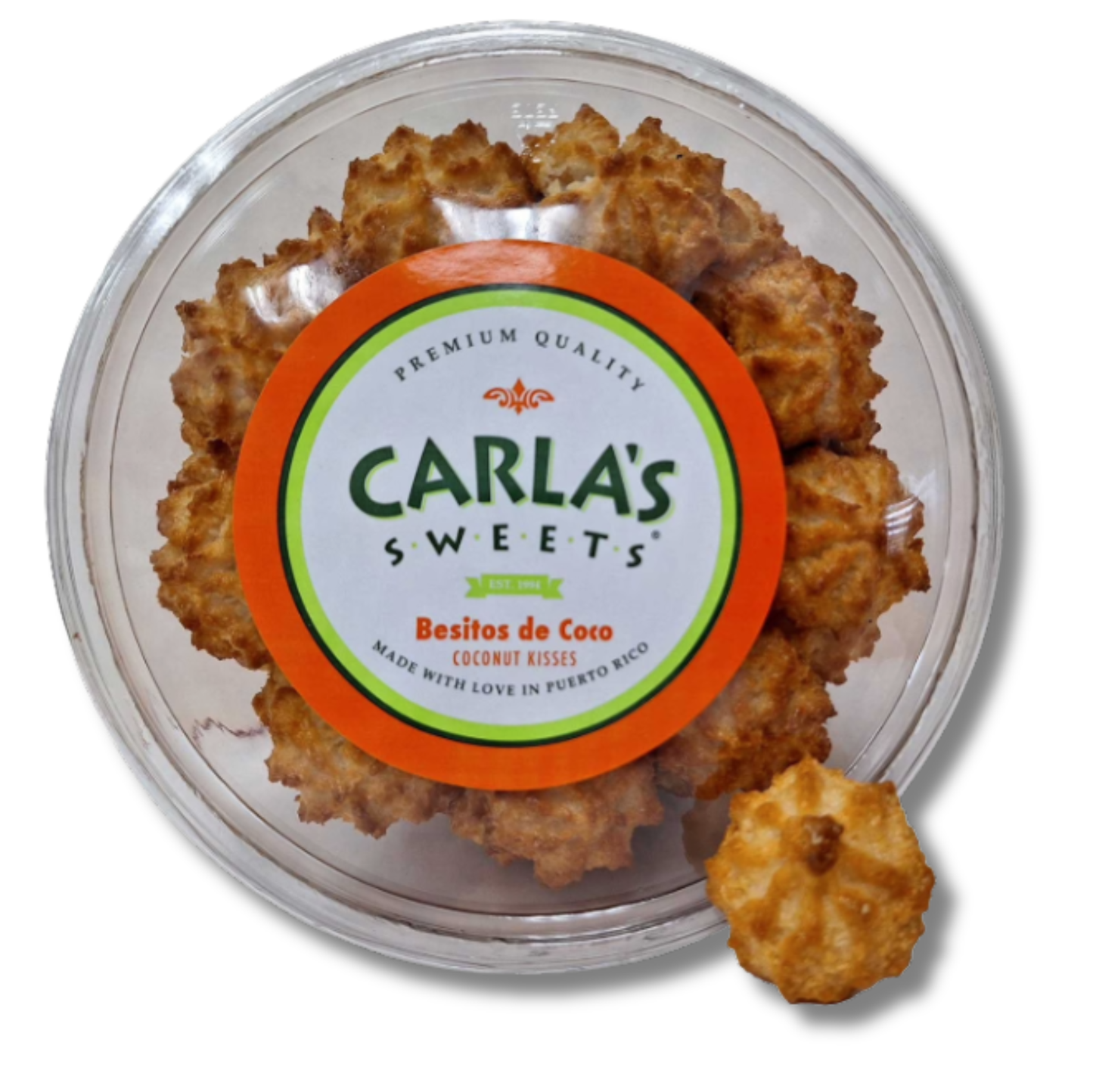 Carla’s Sweets Besitos de Coco 64 oz 🥥✨🇵🇷 | Dulce Tradicional de Coco con Miel
