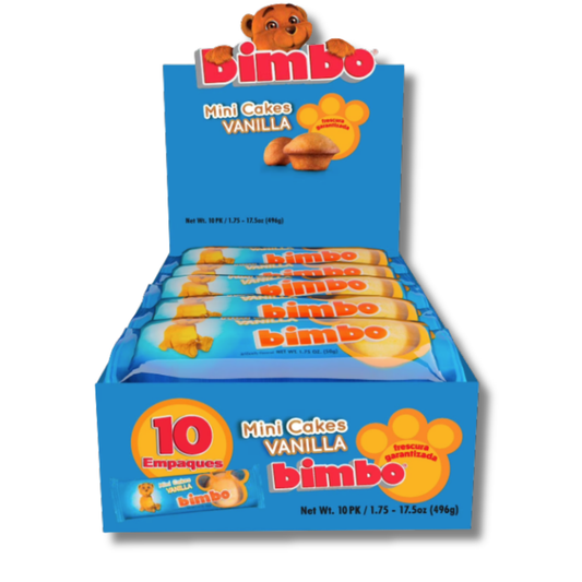 Bimbo Vanilla Mini Cakes 10 Pack 🧁✨🇵🇷 | Mini Bizcochitos de Vainilla Suaves y Esponjosos