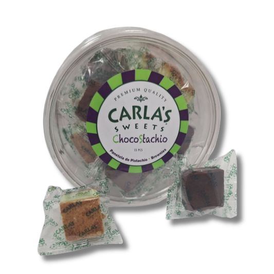 Carla’s Sweets Brownie & Pistachio Panetela Snack Cakes 9 oz 🍫🍰✨ | Dulces Boricuas Surtidos con Chocolate y Pistacho