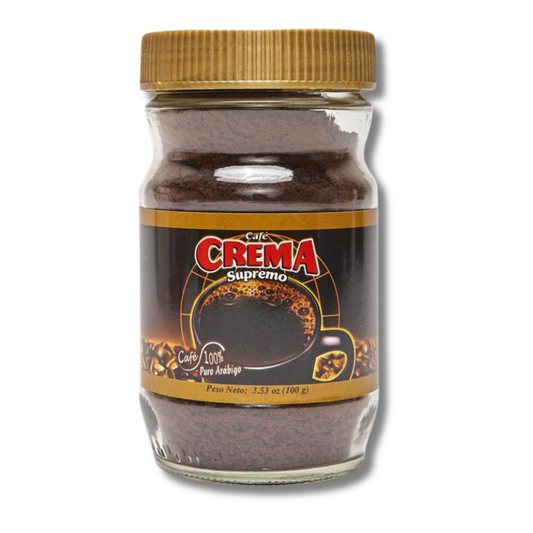 Café Crema Instantáneo Supremo 3.53 oz ☕ | Café Intenso y Aromático