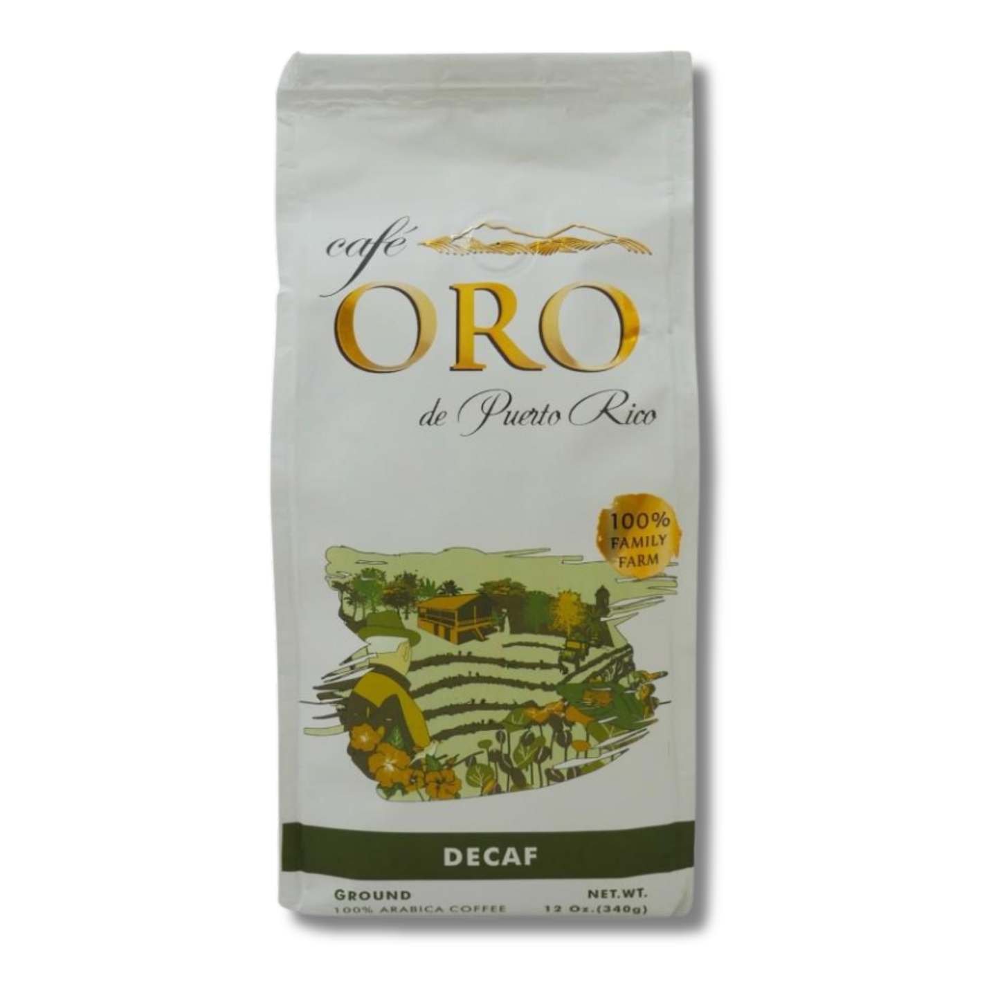 Café Oro Molido Descafeinado 12 oz ☕ | Café de Puerto Rico Sin Cafeína
