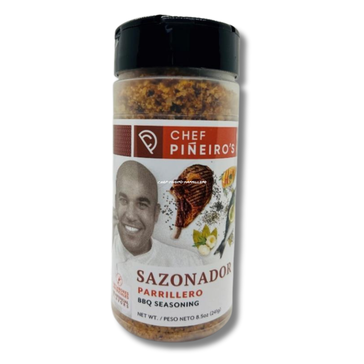 Chef Piñeiro Sazonador Parrillero 8.5 oz 🔥 | Sazón para Carnes y BBQ Estilo Boricua