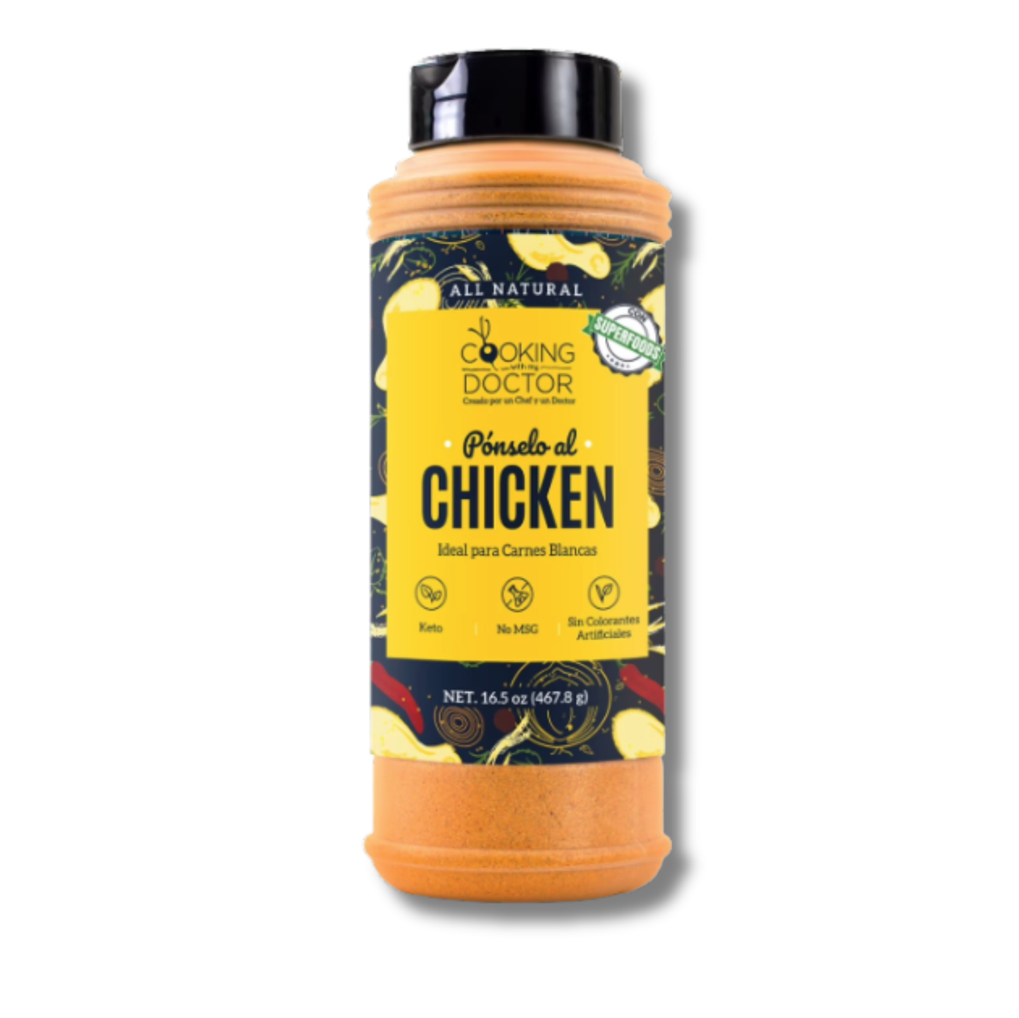 Cooking With My Doctor Pónselo Al Chicken 16.5 oz 🍗🔥 | Sazón Especial para Pollo Estilo Boricua