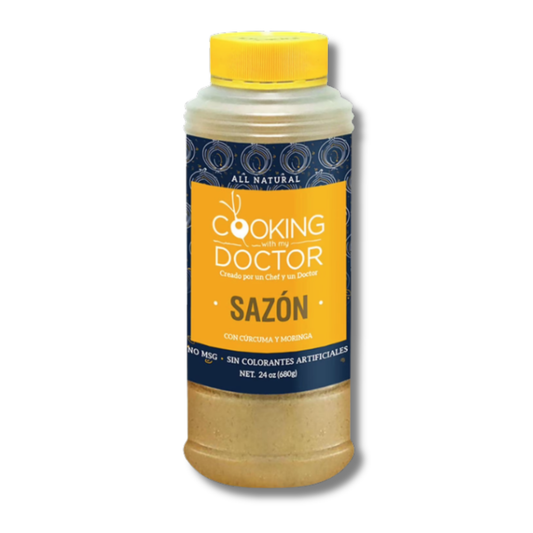 Cooking With My Doctor Sazón con Turmeric y Moringa 24 oz 🌿🧂🔥 | Sazón Boricua Saludable para Cocina Diaria