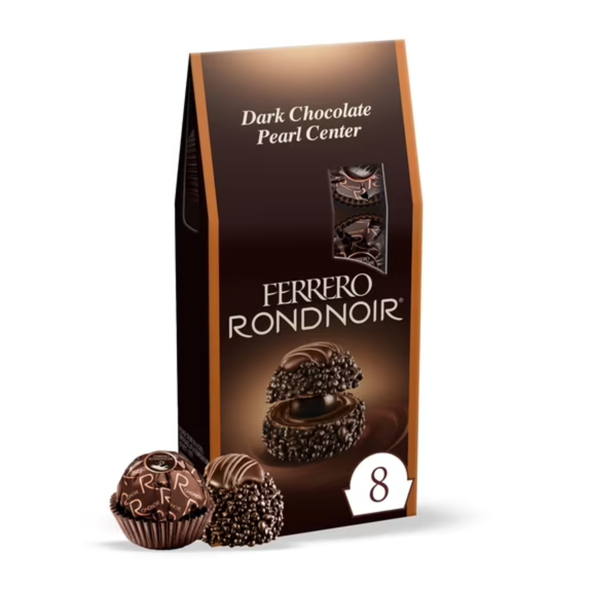 Ferrero Rondnoir Chocolates Oscuros Gourmet, Caja de Regalo de 8 Piezas, 2.7 oz