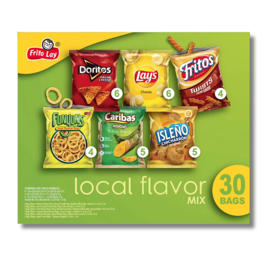 Frito-Lay Classic Mix Variety Pack Chips 30 pk 🥨🔥 | Pack Variado de Snacks Clásicos Individuales