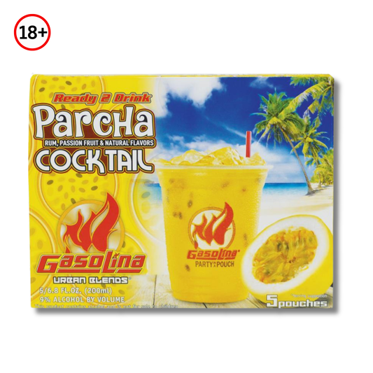 Gasolina Parcha Cocktail 9% Alcohol Pack 5 Latas (6.8 oz) 🍹 | Bebida Boricua