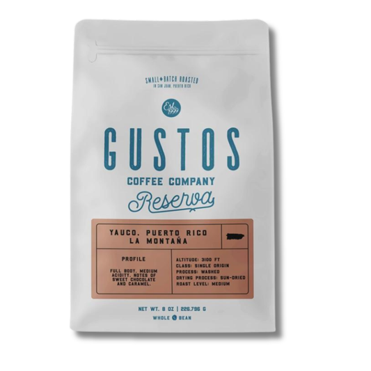 Gustos Coffee Reserva La Montaña 8 oz ☕ | Café Premium de Altura de Puerto Rico