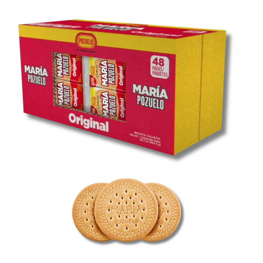 María Pozuelo Cookies 48 Pack 🍪✨ | Galletas Clásicas con Aroma a Vainilla