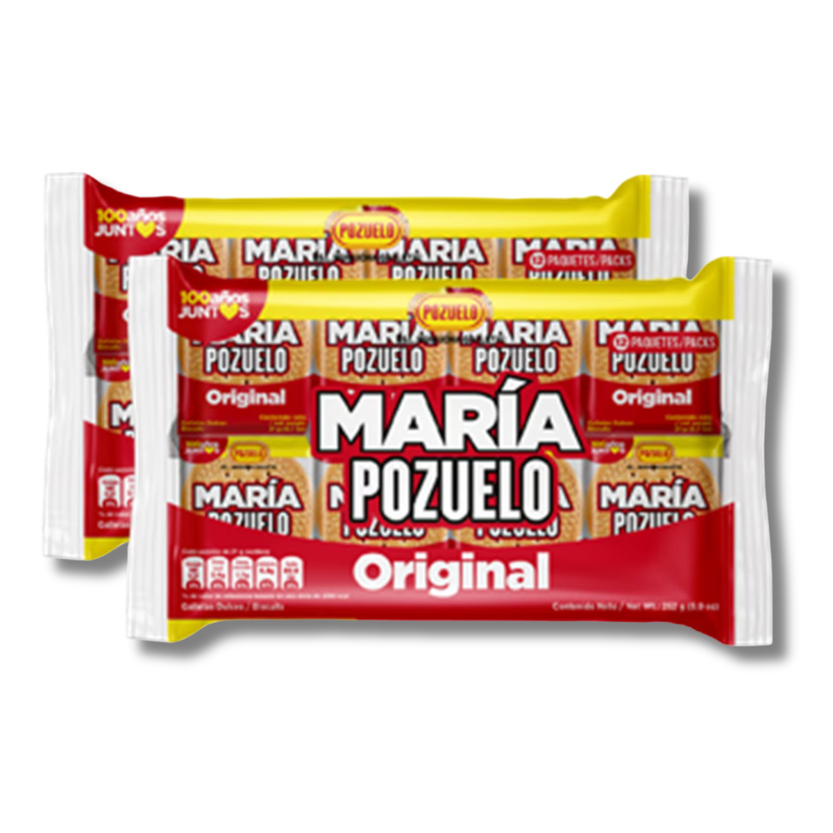 Pozuelo Galletas María, Paquete de 8 | Galletas Dulces Clásicas