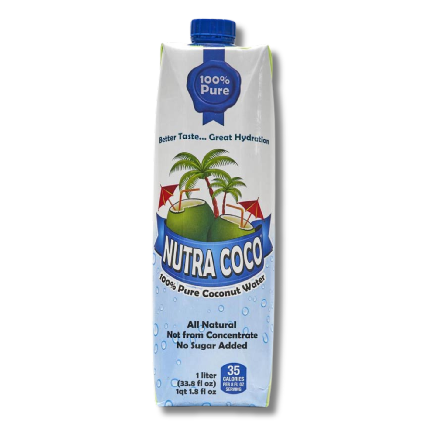 Nutra Coco 100% Pura Agua de Coco 33.8 oz 🥥 | Bebida Natural Hidratante de Puerto Rico