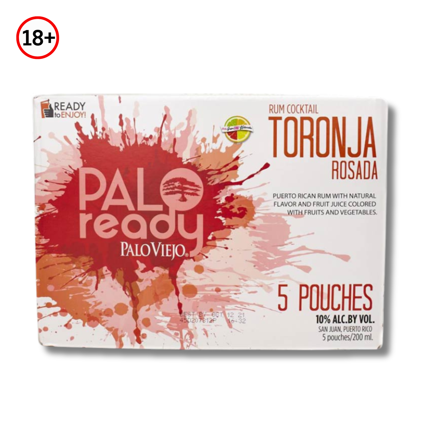 Palo Ready Rum Cocktail Toronja Rosada Pack 5 (200 ml) 🍹 | Bebida Boricua
