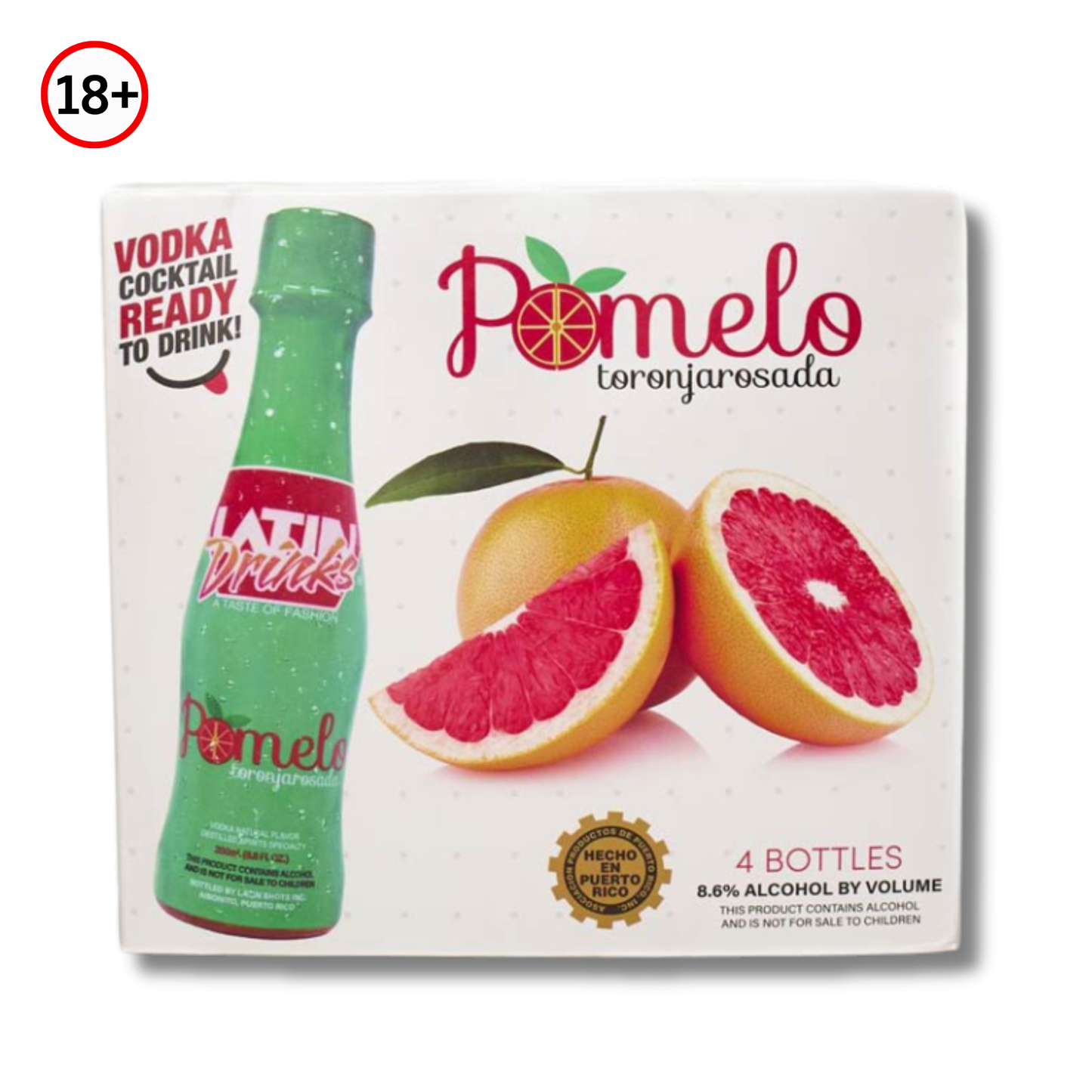 Pomelo Vodka Cocktail Toronja Rosada Pack 4 (Ready to Drink) 🍹 | Bebida Premium