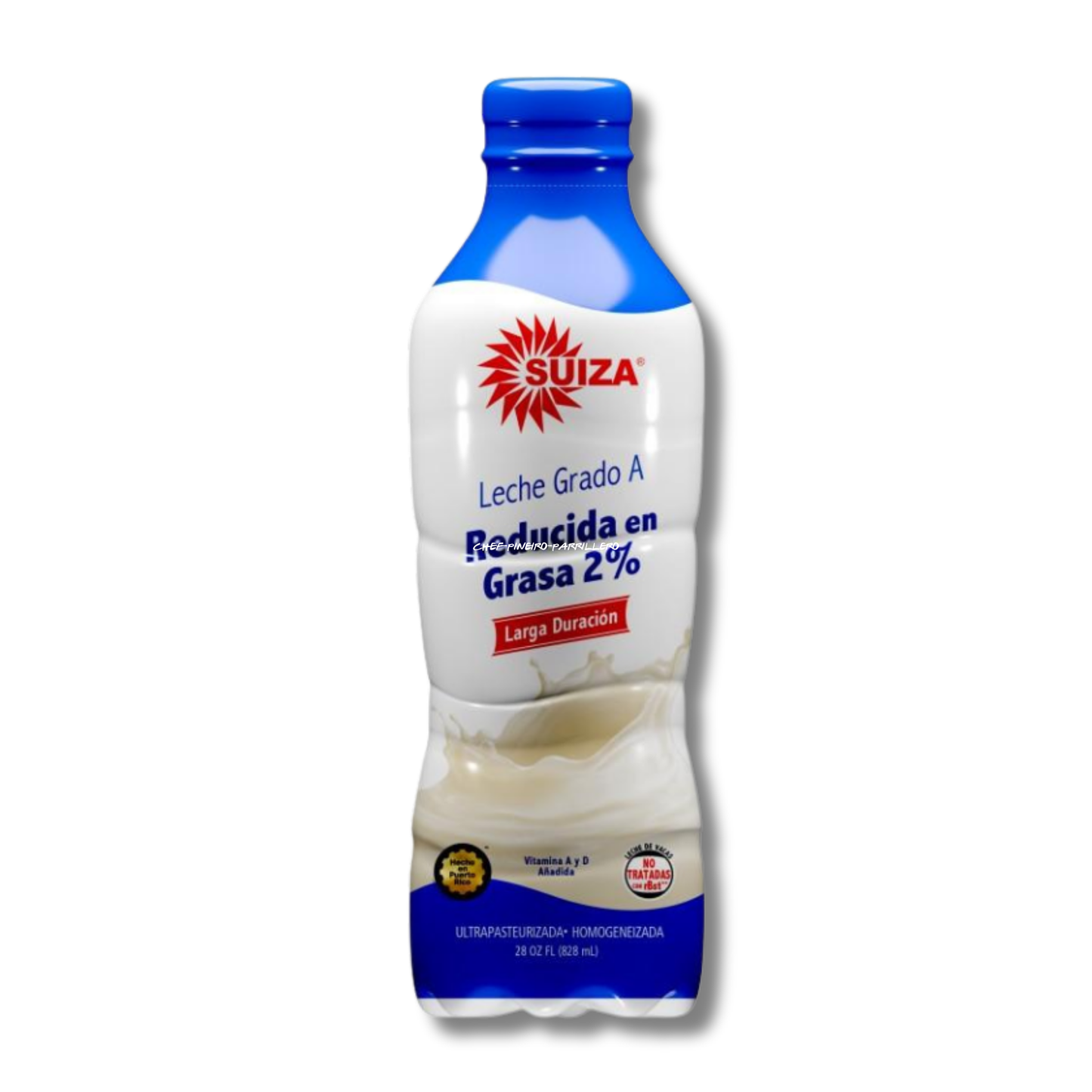 Suiza Leche UHT Reducida en Grasa 2% 28 oz 🥛 | Leche de Larga Duración de Puerto Rico