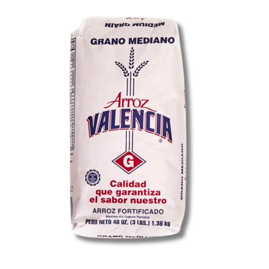 Valencia Arroz Grano Mediano 3 lb 🍚 | Arroz Clásico de Puerto Rico