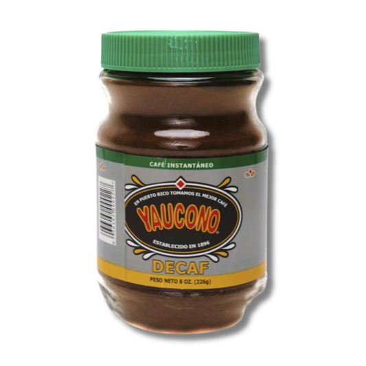 Yaucono Café Instantáneo Descafeinado 8 oz ☕ | Café de Puerto Rico Sin Cafeína